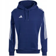 Bluzy męskie - Bluza męska adidas Tiro 24 Sweat Hooded niebieska IR7546 XL - miniaturka - grafika 1