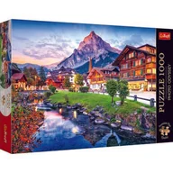 Puzzle - Puzzle 1000 elementów Premium Plus Quality Alpejskie miasteczko, Szwajcaria - miniaturka - grafika 1