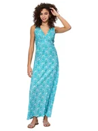 Sukienki - Aller Simplement Sukienka w kolorze turkusowo-białym - miniaturka - grafika 1