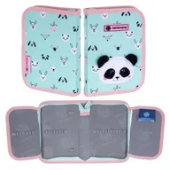 Piórniki - Astra Piórnik Szkolny Pojedynczy Dwuklapkowy Bez Wyposażenia Do Szkoły Teddy Panda - miniaturka - grafika 1