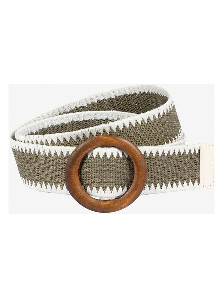 More & More Pasek w kolorze oliwkowo-białym