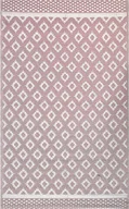 Dywany - BELIANI Dywan różowy 120 x 180 cm prostokątny zewnętrzny na balkon taras do domu nowoczesny geometryczny wzór - miniaturka - grafika 1