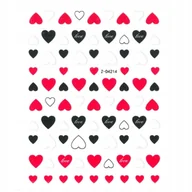 Ozdoby do paznokci - Nail Art Allepaznokcie Naklejki do paznokci cienkie samoprzylepne Sticker red Nr Z-D4214 - miniaturka - grafika 1