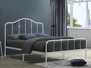 Łóżka - Loftowe białe łóżko metalowe 140x200 - Signal - Florencja - miniaturka - grafika 1