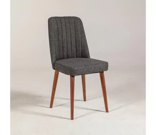 Krzesło VINA 85x46 cm antracyt/brązowy - Krzesła - miniaturka - grafika 1