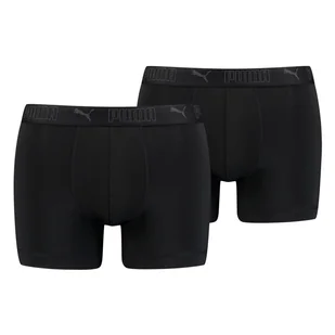 Męskie Bokserki PUMA SPORT MICROFIBER BOXER 2P 93552001 – Czarny - Majtki męskie - miniaturka - grafika 1