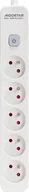 Listwy zasilające - Aigostar Francuski przedłużacz 5-gniazdowy z wyłącznikiem biały Francuski przedłużacz 5-gniazdowy z wyłącznikiem biały - miniaturka - grafika 1
