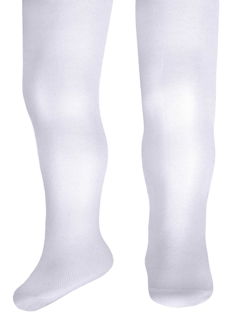 Dziewczęce rajstopy lycra siateczka biała Milusie r.68/74