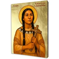 Ikony i obrazy sakralne - Ikona Święta Katarzyna Tekakwitha - miniaturka - grafika 1