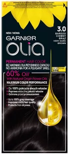 GARNIER OLIA FARBA 3.0 BARDZO CIEMNY BRĄZ - Farby do włosów i szampony koloryzujące - miniaturka - grafika 1