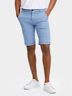 Spodenki męskie - Lindbergh Szorty materiałowe 30-505044 Niebieski Slim Fit - miniaturka - grafika 1