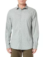 Koszule męskie - s.Oliver Koszula męska z długim rękawem, slim fit, zielony, L - miniaturka - grafika 1