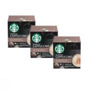 Cappuccino i kawy smakowe - Starbucks Dolce Gusto Cappucino Kawa w kapsułkach Zestaw 3 x 120 g - miniaturka - grafika 1