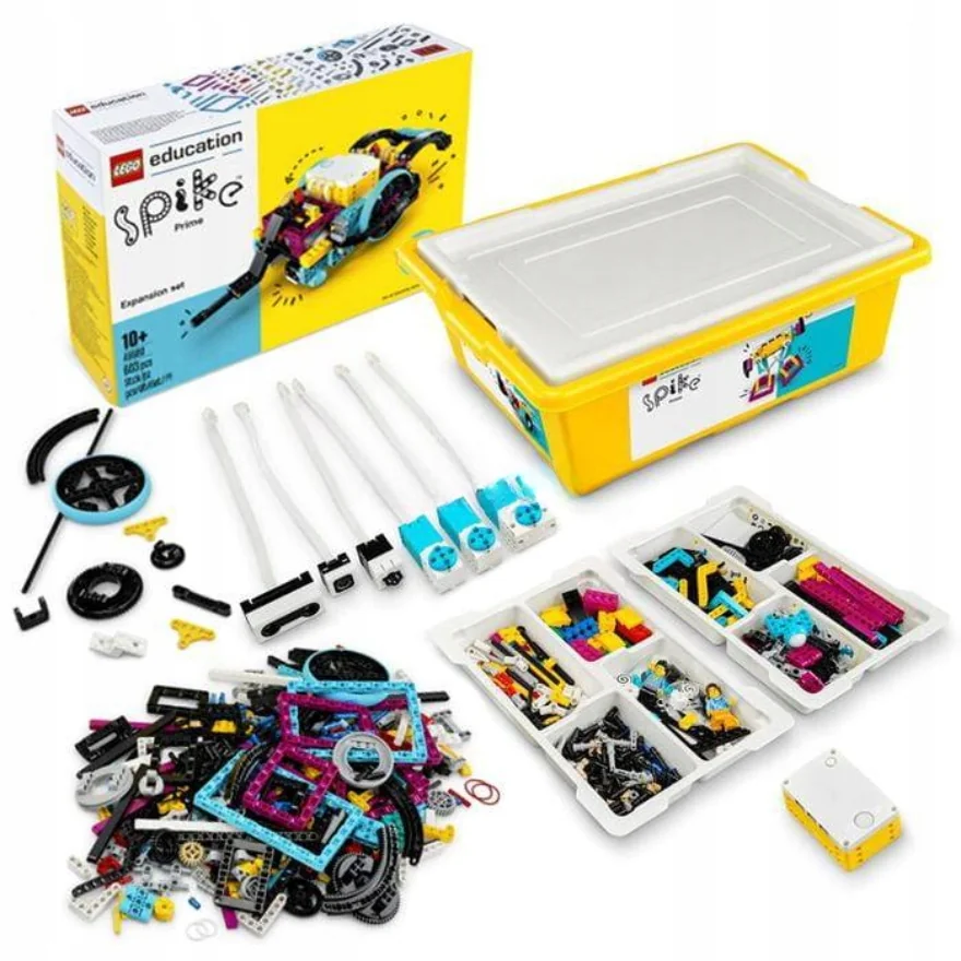 LEGO Education SPIKE Prime pakiet edukacyjny 45678 + 45681 hub 4 silniki 4 czujniki klocki Technic nauka programowania Scratch Python dla dzieci 10+