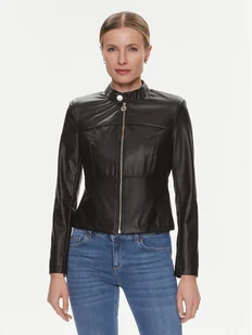Rinascimento Kurtka z imitacji skóry CFC0117800003 Czarny Regular Fit - Kurtki damskie - miniaturka - grafika 1