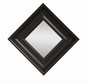 Lustro drewniane kwadratowe klasyczne 35x35 cm czarne BD art - Lustra - miniaturka - grafika 1