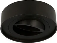 Lampy sufitowe - Lampa sufitowa liniowa LED ROLLO MIDI reflektor wpuszczany reflektor podtynkowy reflektor obrotowy 45° z gniazdem GU10 230V okrągły czarny aluminium - miniaturka - grafika 1