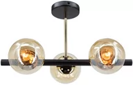 Lampy sufitowe - Otis lampa sufitowa 3xE27 czarna/złota 3010/3 BL TR - miniaturka - grafika 1