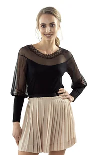 Eldar Bluzka Brena Z Bufiastymi Rękawami Czarna Xl - Bluzki damskie - miniaturka - grafika 1