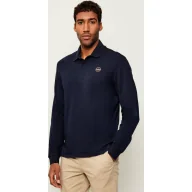 Koszule męskie - Napapijri Polo E-BADGE LS | Relaxed fit - miniaturka - grafika 1