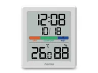 Stacje pogodowe - HAMA TERMOMETR HIGROMETR PAROS BIAŁY 4047443518330 - miniaturka - grafika 1