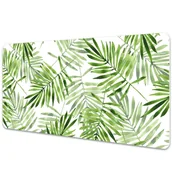 Podkładki na biurko - Mata ochronna na biurko Akwarela z liśćmi 90x45 cm - miniaturka - grafika 1