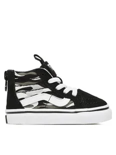 Vans Tenisówki Td Sk8-Hi Zip VN0A4BV1Y301 Czarny - Buty dla dziewczynek - miniaturka - grafika 1
