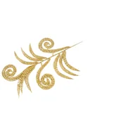 Ozdoby bożonarodzeniowe - Gałązka brokat 40 cm mix - miniaturka - grafika 1