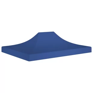 vidaXL Dach do namiotu imprezowego, 4 x 3 m, niebieski, 270 g/m - Pawilony ogrodowe - miniaturka - grafika 1
