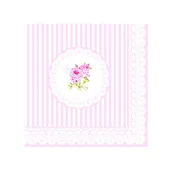 Folia, papier śniadaniowy, serwetki - Nuova R2S R2S Serwetki deserowe 20 szt 33cm R2S Napkins różowe piwonie 414 RSE - miniaturka - grafika 1