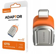Adaptery i przejściówki - ADAPTER DO IPHONE LIGHTNING DO OTG USB 3.0 RECCI - miniaturka - grafika 1