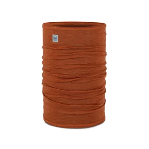 Chusta wielofunkcyjna Buff Merino Lightweight Bike Collection solid cinnamon reflective - ONE SIZE - Czapki i chusty sportowe męskie - miniaturka - grafika 1
