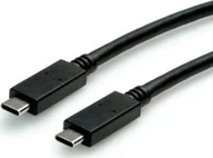 Kable USB - Kabel USB Roline USB-C - USB-C 0.5 m Czarny 11.44.9052 - miniaturka - grafika 1