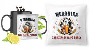 Dla Weroniki Zestaw Kubek Magiczny + Poduszka z Nadrukiem ze Zdjęciem - Gadżety dla niej i dla niego - miniaturka - grafika 1