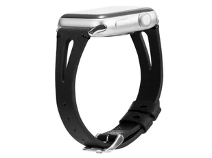 Pasek Leather Strap Alogy skóra do Apple Watch 42/44/45/49mm Czarny - Selfie stick - miniaturka - grafika 2