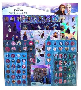 Duży zestaw naklejek Disney Kraina Lodu XL - 10 arkuszy - Szkolne artykuły papiernicze - miniaturka - grafika 1