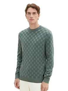 TOM TAILOR sweter męski, 19643 - Green Dust, S - Swetry męskie - miniaturka - grafika 1