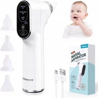 Aspiratory do nosa - Aspirator do nosa dla dzieci Bubbacare z diodą LED + 4 końcówki - miniaturka - grafika 1