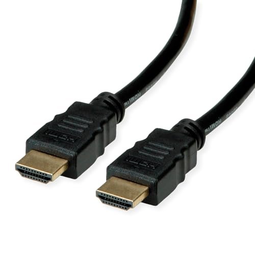 ROLINE RM 8K HDMI Ultra HD kabel sieciowy Czarny 1 m