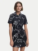 Sukienki - Desigual Sukienka koszulowa 25SWVW38 Czarny Regular Fit - miniaturka - grafika 1