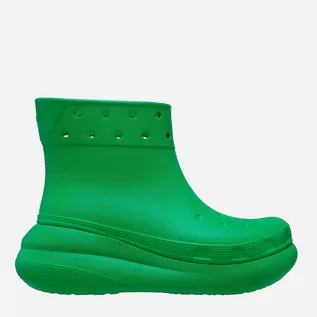 Buty dla dziewczynek - Kalosze dziecięce Crocs Classic Crush Rain Boot CR207946 33-34 Zielone (196265157174) - grafika 1
