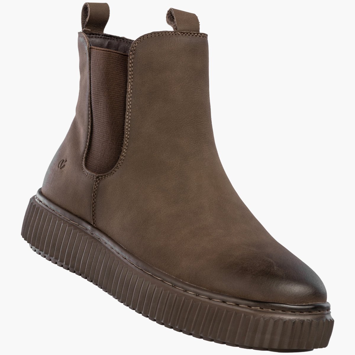 Botki Damskie Skórzane Buty Zimowe Ocieplane Klasyczne Brązowe Cambell Brązowy 38