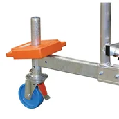 Rusztowania - Krause Zestaw rolek jezdnych 125 mm (4 sztuki) 714169 - miniaturka - grafika 1