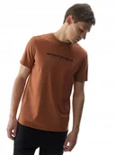 Koszulki męskie - KOSZULKA MĘSKA 4F SPORTOWA UNIWERSALNA NADRUK T-SHIRT REGULAR BAWEŁNA XL - miniaturka - grafika 1