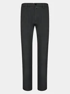 Spodnie męskie - Pierre Cardin Spodnie materiałowe 30100/000/1037 Szary Slim Fit - miniaturka - grafika 1