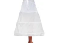 Dodatki do strojów karnawałowych - Biała halka z kołem - 85 cm - 1 szt. - miniaturka - grafika 1