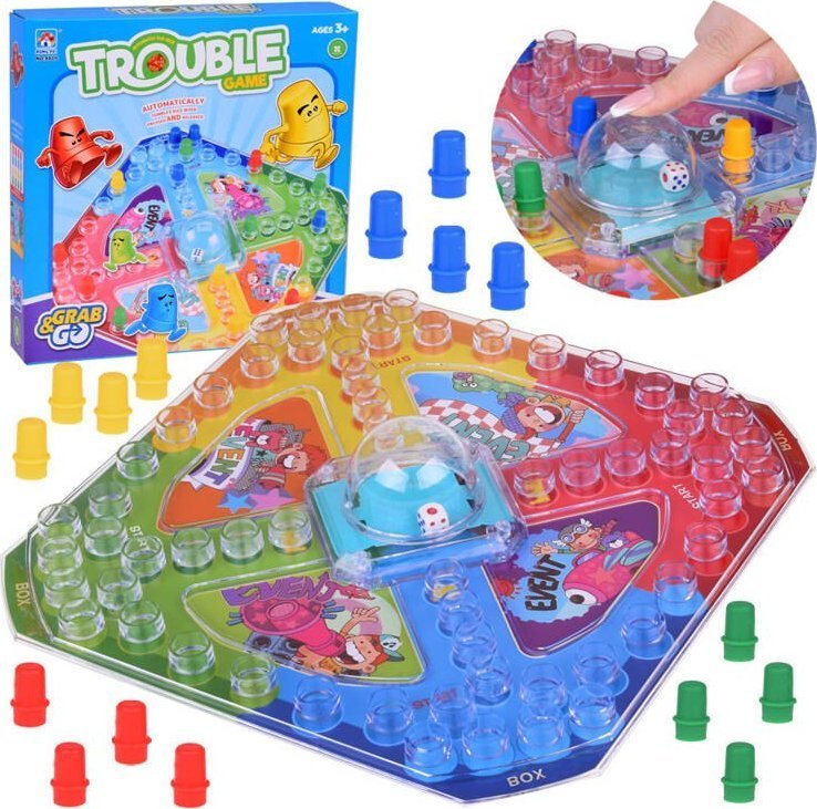 Jokomisiada Gra rodzinna Chińczyk Wersja - nie zgub kostki! Gra podróżna GR0682