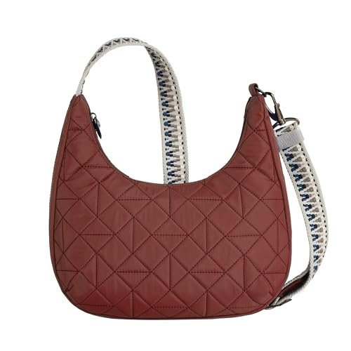 Travelon Unisex's Boho Anti-Theft Slouchy Crossbody, papryka, Paprika