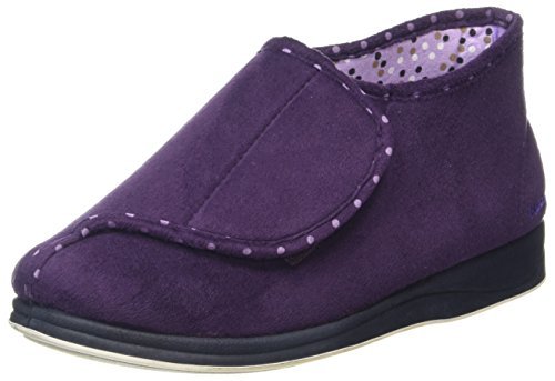 Padders Damskie kapcie Cherish Hi-Top, Fioletowy liliowy fioletowy, 40 EU x-szerokie