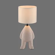 Lampy stojące - JUST LIGHT. Lampa stołowa Ted, ceramiczna, stojąca, piaskowy beż - miniaturka - grafika 1